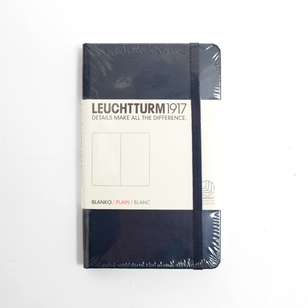 Leuchtturm, Pocket, Hardcover, A6, Plain, Navy